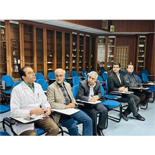 برگزاری جلسه پایش گروه نورولوژی با حضور دکتر منصوری، معاون آموزشی دانشگاه، دکتر پرنا، رئیس بیمارستان امام رضا (ع)، دکتر