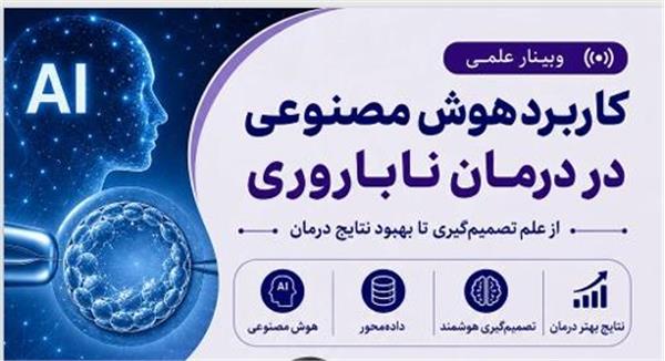 برگزاری وبینار کاربرد هوش مصنوعی در درمان ناباروری